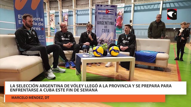 La Selección Argentina de Vóley llegó a la provincia y se prepara para enfrentarse a Cuba este fin de semana