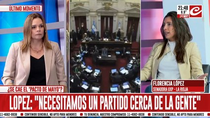 Florencia López:"Sólo queremos que el gobierno de Milei haga las cosas bien y eso no está sucediendo"