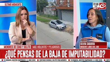 Silvia Saravia: "Está fallando el estado en el seguimiento de la delincuencia juvenil"