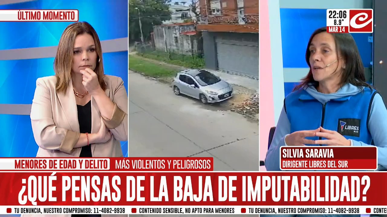 Silvia Saravia: "Está fallando el estado en el seguimiento de la delincuencia juvenil"