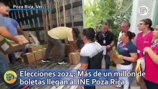 Elecciones 2024: Más de un millón de boletas llegan al INE Poza Rica
