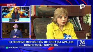 Zoraida Ávalos: Poder Judicial ordena su reincorporación como Fiscal Suprema Titular en el Ministerio Público