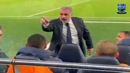 Ange Postecoglou FUMES at Tottenham fans for cheering on Man City against their own team to deny Arsenal the Premier League title, with Spurs boss filmed confronting one supporter