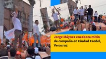 Jorge Máynez encabeza mitin de campaña en Ciudad Cardel, Veracruz