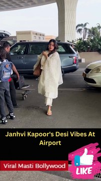 Janhvi Kapoor's Desi Vibes At Airport