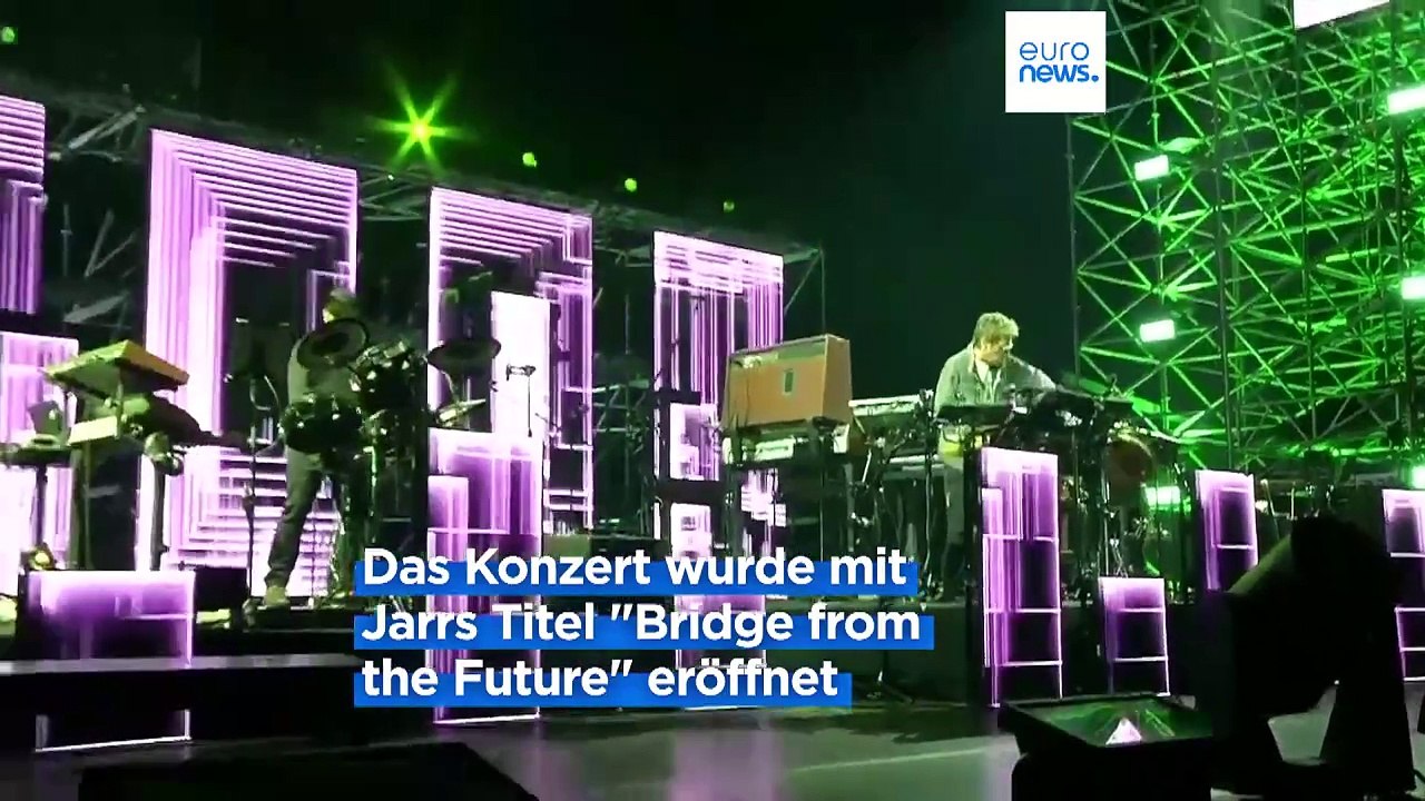 Jean-Michel Jarre liefert spektakuläre Lichtshow in Bratislava