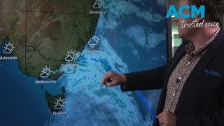 Cold front moving through south east of Australia