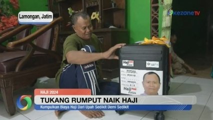 Tukang Pencari Rumput Asal Lamongan Naik Haji Bersama Istri