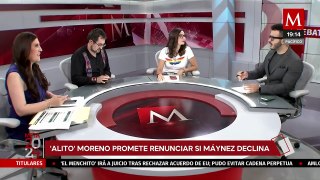 ¿Cómo interpretar la promesa de 'Alito' Moreno a renunciar si Máynez declina por Gálvez? | El Debate