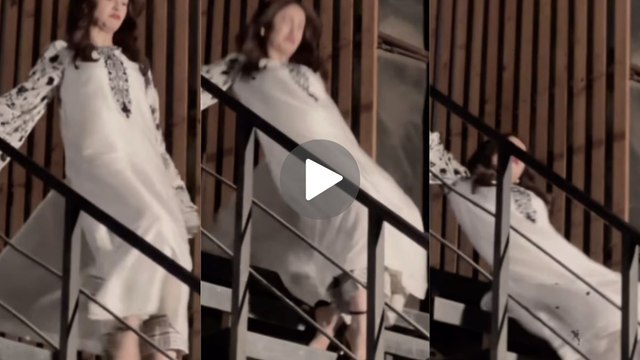Video: शूटिंग के दौरान सीढ़ियों से धड़ाम से गिरीं ये फेमस एक्ट्रेस , 21 सेकंड का वीडियो वायरल