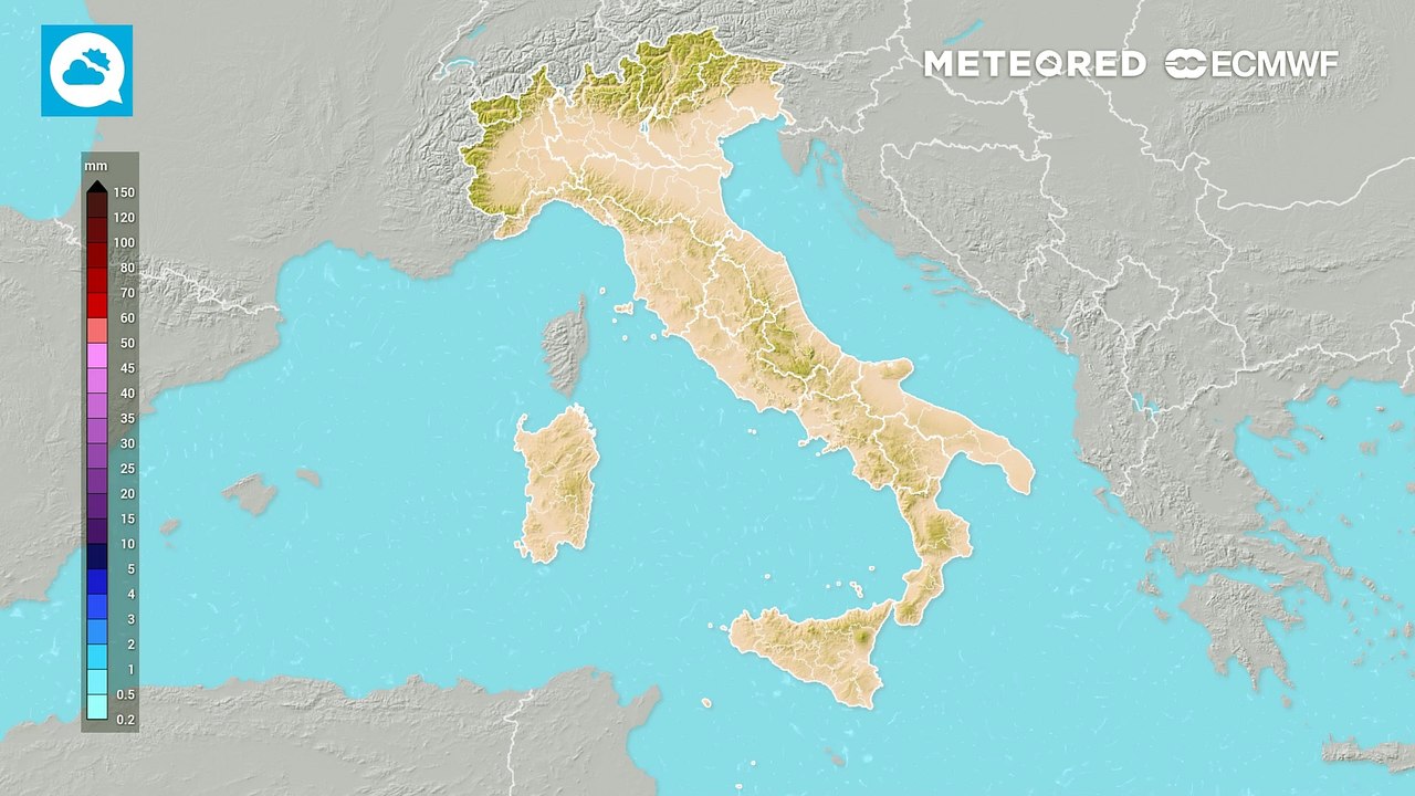 Mappa delle precipitazioni