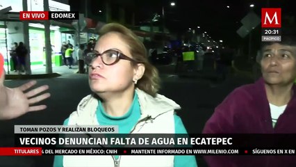 Habitantes de Ecatepec toman instalaciones de pozo para exigir agua