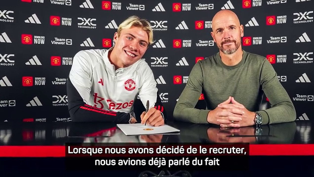 Ten Hag : "Hojlund a besoin de temps"