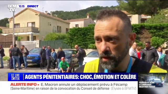 Convoi pénitentiaire attaqué: Nous avons des armes de poing contre des armes de guerre dénonce Marc qui se mobilise au centre pénitentiaire des Baumettes