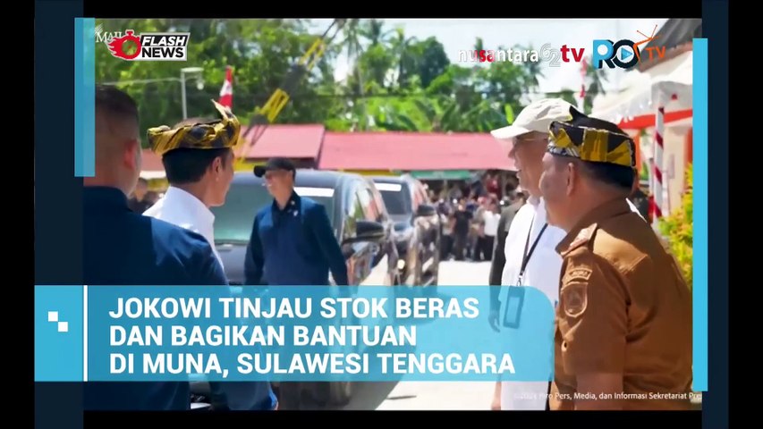 Presiden Jokowi Tinjau Pasar Rakyat Kambara, Pastikan Stok Beras Aman