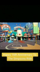 Happy 16th Anniversary To The Simpsons Ride