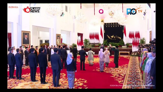 Presiden Joko Widodo saksikan Pengucapan Sumpah Wakil Ketua MA dan Anggota LPSK di Istana
