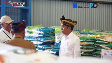 Jokowi Cek Stok Beras dan Salurkan Bantuan Pangan di Muna : Kita berdoa bersama ya supaya bisa terus sampai Desember