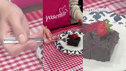 Suffle tadında bol soslu ıslak kek