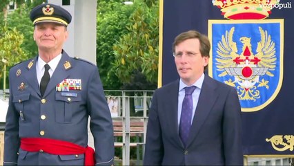 El izado de la bandera por San Isidro en Madrid