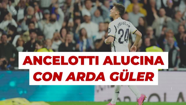 Güler y su idilio con el gol: los gestos y caras de Ancelotti lo dicen todo