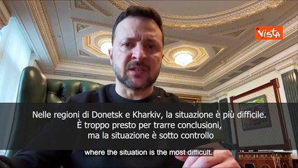 Zelensky: "Nelle regioni di Donetsk e Kharkiv situazione ancora tesa"