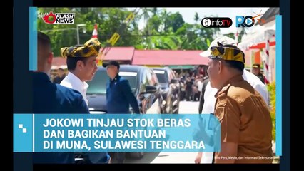 Jokowi Cek Stok Beras Muna