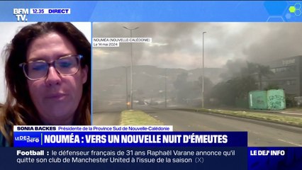 Sonia Backès, présidente de la province Sud de Nouvelle-Calédonie: "Il faut que les forces armées qui sont présentes en Nouvelle-Calédonie interviennent le plus vite possible"