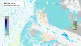 Rain forecast for the UK