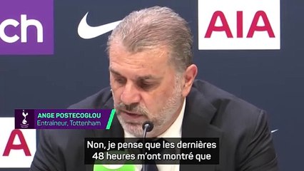 Postecoglou agacé des "fondations fragiles" de Tottenham