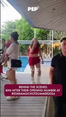 BINI after their performance at the Star Magic Hot Summer 2024 party | PEP Goes To