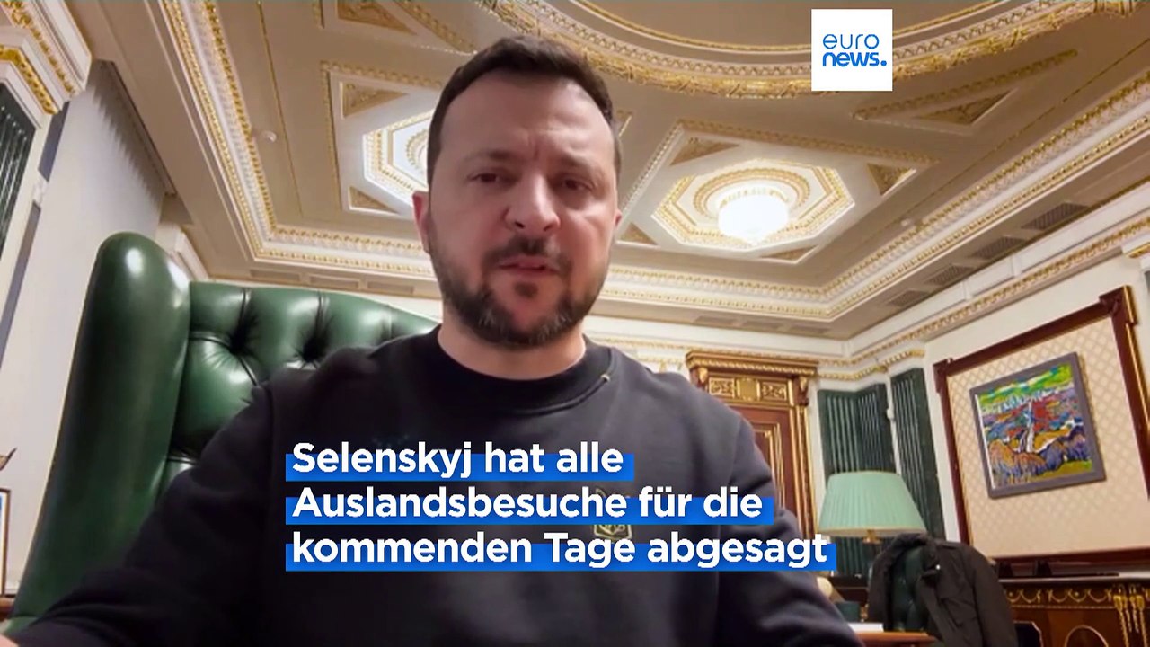 Massenevakuierungen in Charkiw - Selenskyj sagt alle Auslandsbesuche ab