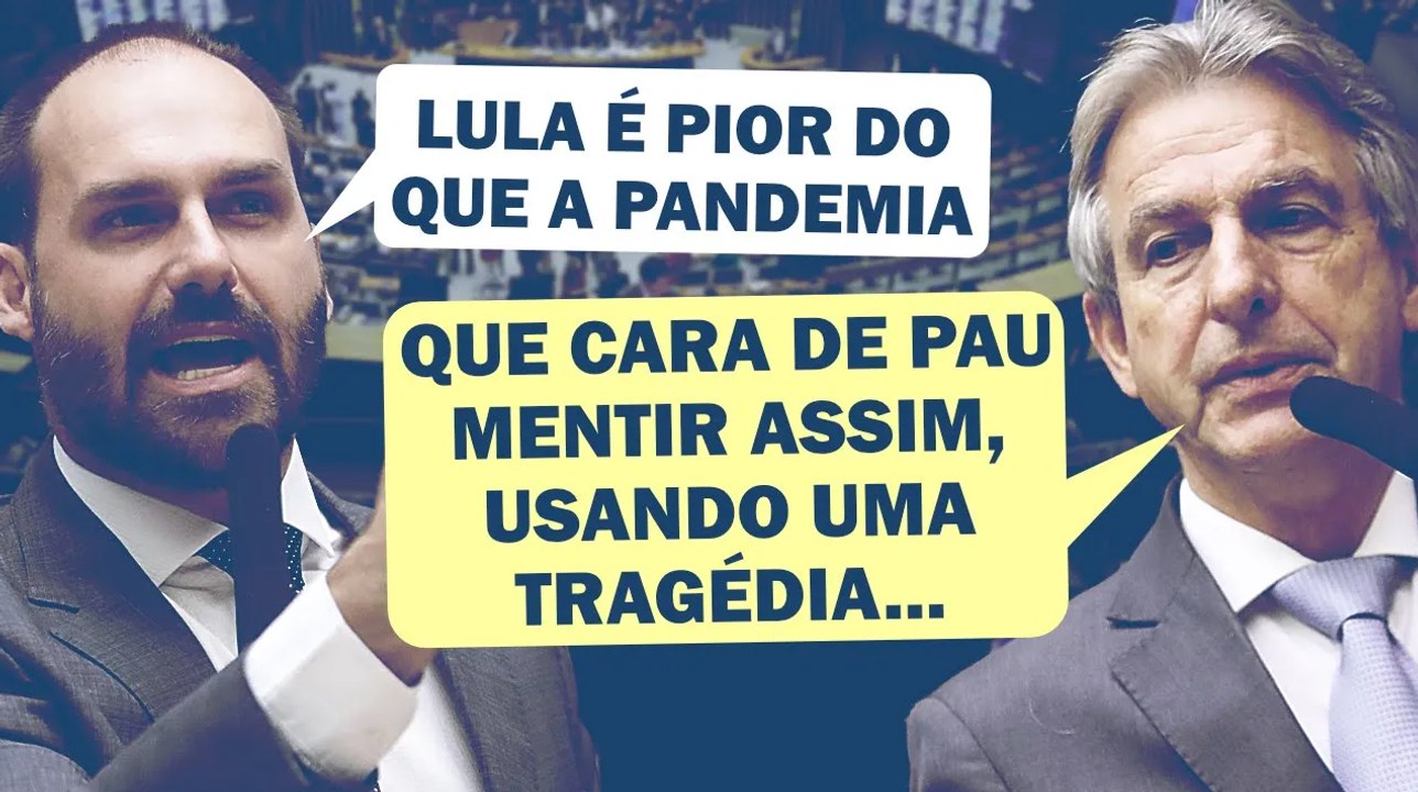 EDUARDO BOLSONARO MENTE PARA DEFENDER O PAI E LEVA A RESPOSTA NA MESMA TRIBUNA | Cortes 247