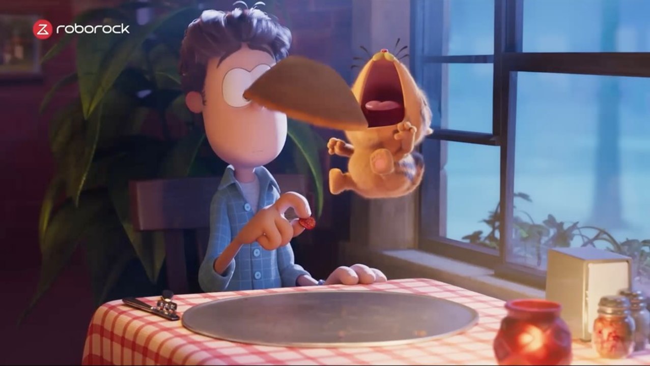 Garfield macht jetzt Werbung für Roborock