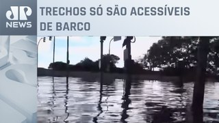 Ruas próximas do Rio Guaíba em Porto Alegre seguem alagadas; Jovem Pan mostra situação