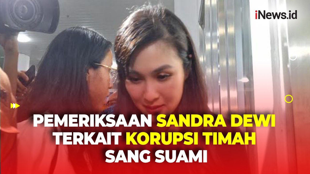 Keluar dari Gedung Kejagung usai Jalani Pemeriksaan, Sandra Dewi Tertunduk Tanpa Senyum