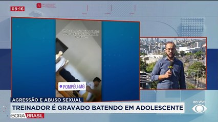 Treinador é gravado batendo em adolescente em MG