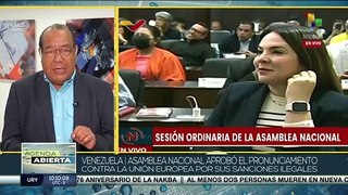 Pdte. de la AN de Venezuela rechaza política injerencista de la UE