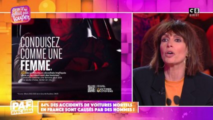 84% des accidents de voitures mortels en France sont causés par des hommes