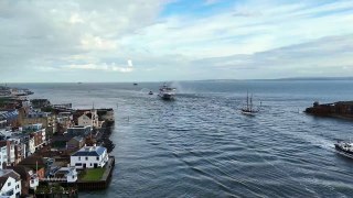 France Freedom Flame convoy sailing into Portsmouth - Kevin Fryer