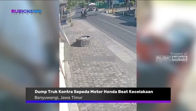 Dump Truk Kontra Sepeda Motor Honda Beat Kecelakaan di Simpang Empat Kedungwungu Banyuwangi, Pemotor Meninggal Dunia Seperti Ini Kronologi Kejadiannya