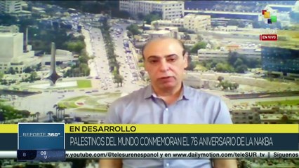 Palestinos conmemoran 76 años de la Nakba