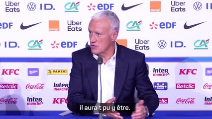 France - Deschamps : "Barcola ? Je n'ai pas attendu le match de Nice"