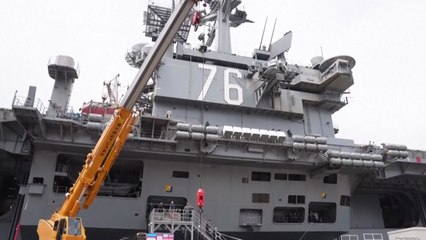 한반도 관할 美 항모 레이건함 출항...워싱턴함이 교대 / YTN