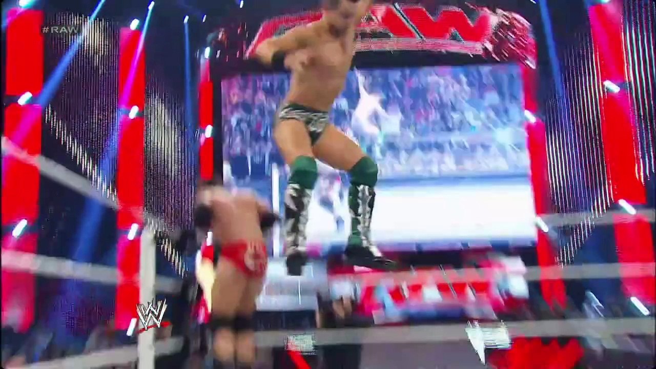 Wade Barrett Vs The Miz Raw April 8 2013 IC Match