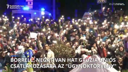 EU-s külügyi főképviselő: az "ügynöktörvény" elfogadása negatívan hat Grúzia uniós csatlakozására