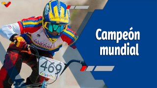 Deportes VTV | Criollo Jonathan Suárez se alzó como Campeón Mundial de BMX Racing 2024