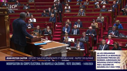 Séance publique à l'Assemblée nationale - Nouvelle-Calédonie : vote solennel du projet de loi constitutionnelle - 14/05/2024
