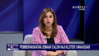 Pemberangkatan Jemaah Calon Haji Kloter 5 Embarkasi Makassar