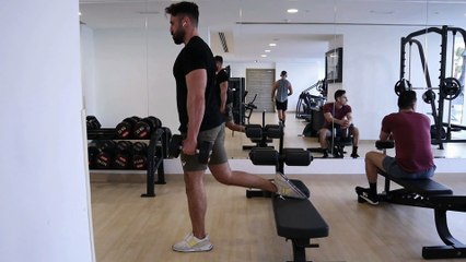 Split  leg squat